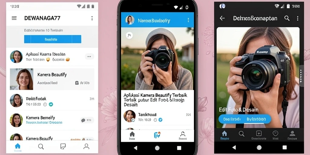Antarmuka pengguna DEWANAGA77 yang intuitif dan menarik.