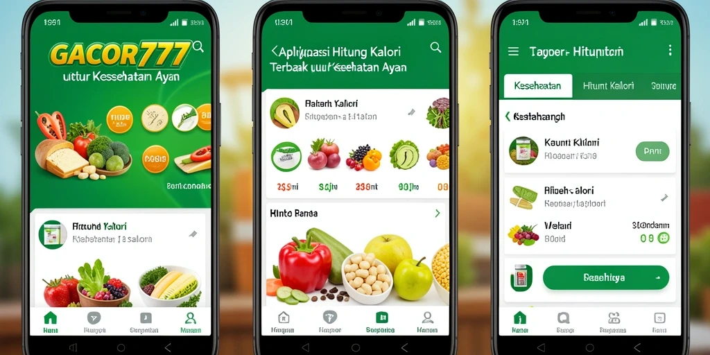 Antarmuka GACOR777 menampilkan fungsi Hitung Kalori dengan jelas dan informatif.